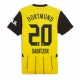 Borussia Dortmund Marcel Sabitzer #20 Replike Domaci Dres 2024-25 Kratak Rukav